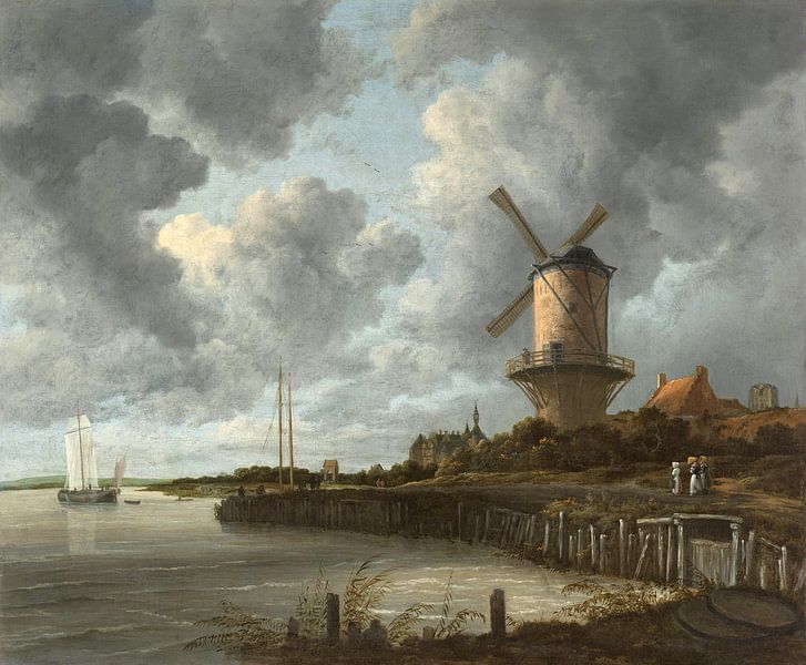 Le moulin de Wijk bij Duurstede, Jacob Isaacksz. van Ruisdael par Des maîtres magistraux