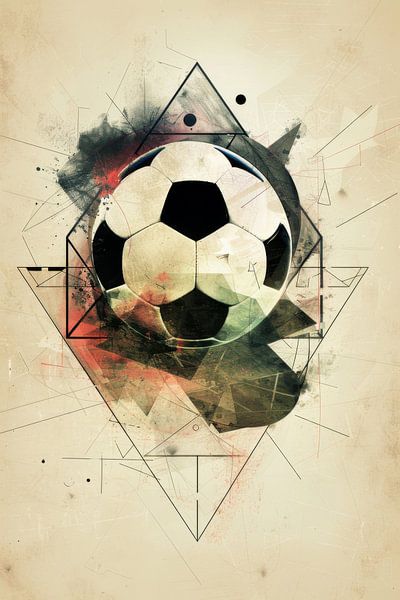 Fußball von Poster Art Shop
