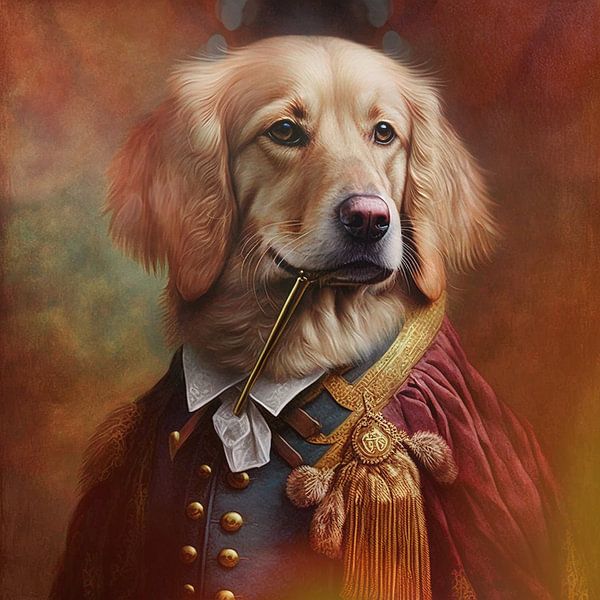 Hundeporträt im Studio von Digital Art Nederland