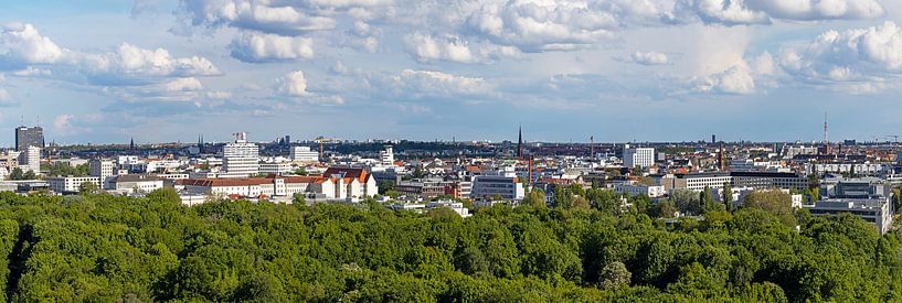 Berlin 360° in 10 panoramas - Panorama 3: The Berlin district of Schöneberg with residential and commercial buildings by Frank Herrmann