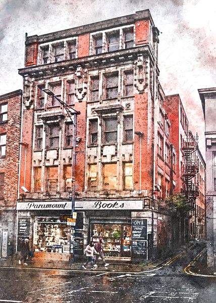 Manchester Aquarell Kunst #Manchester von JBJart Justyna Jaszke