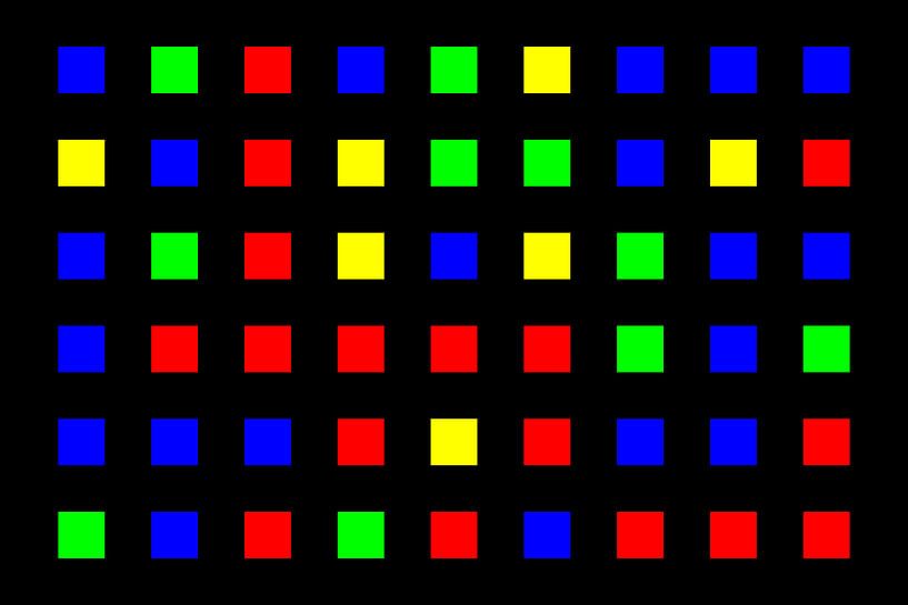 Nested | Center | 09x06 | N=01 | Random #05 | RGBY by Gerhard Haberern