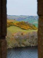 Schottische Landschaft von einer Burg aus gesehen