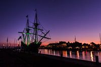 Sunset at the Volendam harbour