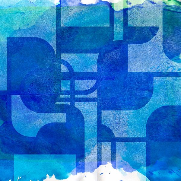 Abstraction nordique en formes organiques par Mad Dog Art