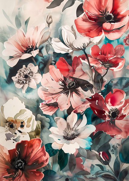Watercolor Floral No. 9 by Andreas Magnusson