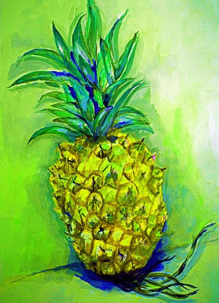 Ananas dans le style Popart (1) par Ineke de Rijk