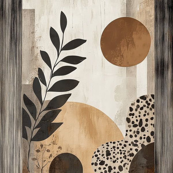 Abstrakte Natur in Erdtönen von Your unique art