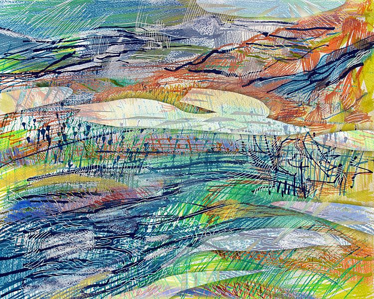 Paysage abstrait par ART Eva Maria