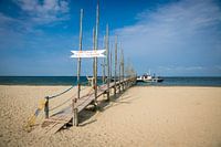 Houten Steiger bootverbinding Texel-Vlieland