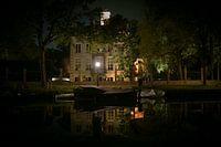 Sloop sur la vecht le soir dans la résidence Bolenstein datant de 17 ans