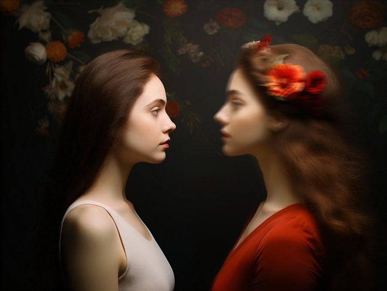 Gemini: A Mirror of Dreamy Romance by Glitzy Fusion Frames