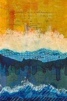 Blaue Welle auf Gold - Panama