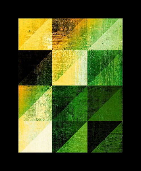 Abstrakte Geometrische Formen Retro II von FRESH Fine Art