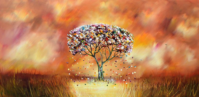 Arbre porte-bonheur par Gena Theheartofart