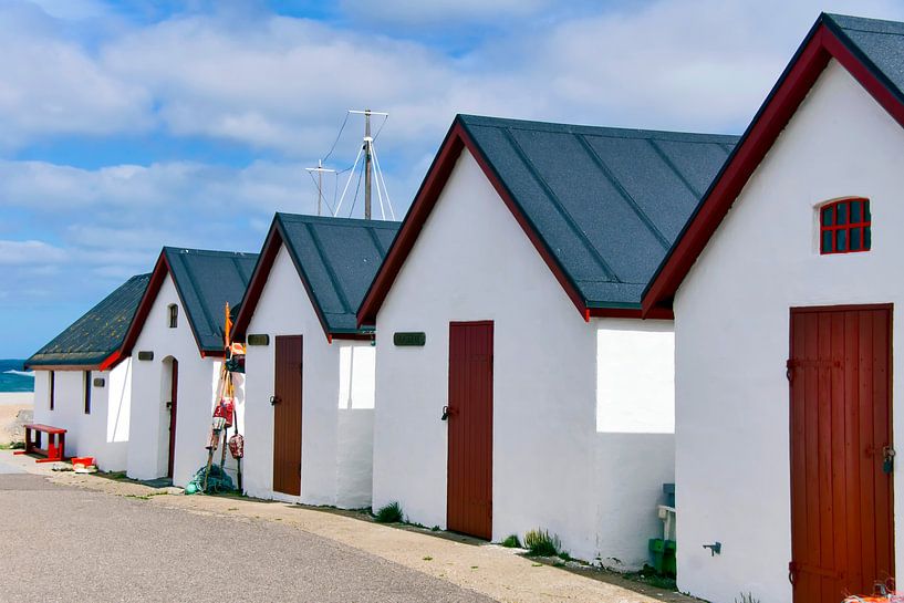 Danish fishing huts by Kirsten Warner