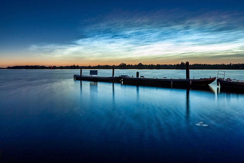 shining night clouds in Holland by Eugene Winthagen