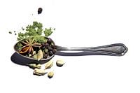 Kräuter auf Löffel