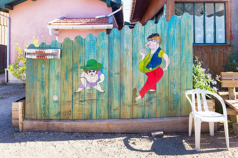 Jeu de Boule pleintje L'Herbe, Cap Ferret, Frankrijk van Evert Jan Luchies