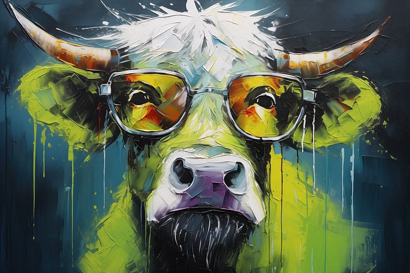 Koe met bril van KoeBoe