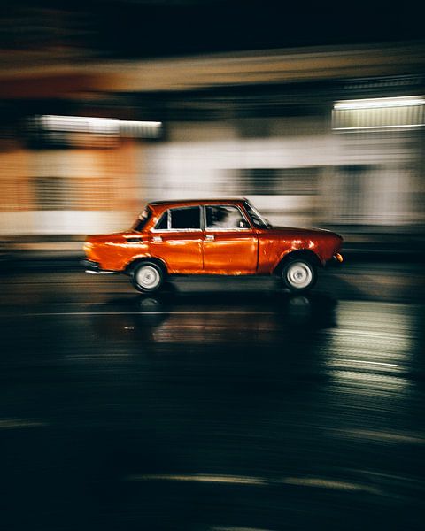 Moskvitch car Havana, Cuba by Harmen van der Vaart
