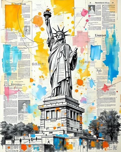 Die Statue im Farbenspiel von Jean Pierre