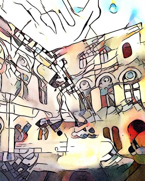 Brunnen vor der Oper, Wien von zam art