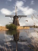 Windmill at Kinderdijk in Holland