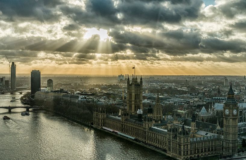 Londen parlementsgebouw by John van Weenen