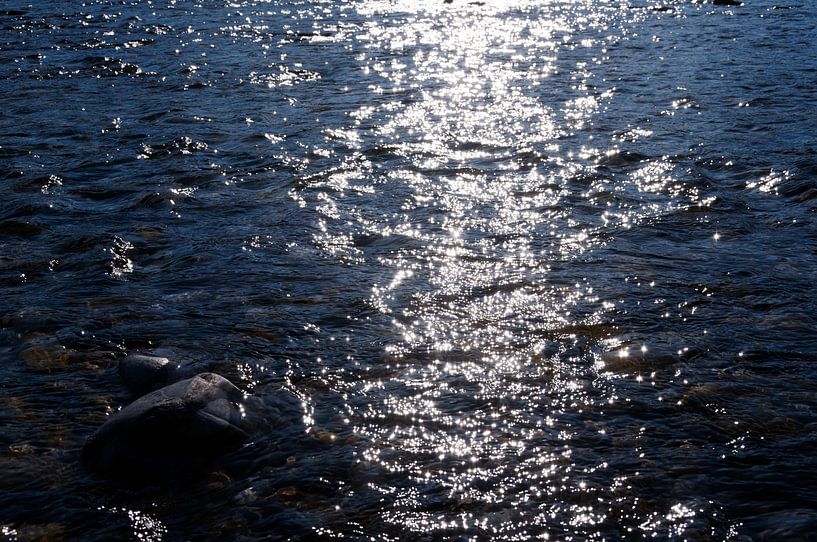 Blauwe zonsondergang van Helga Novelli