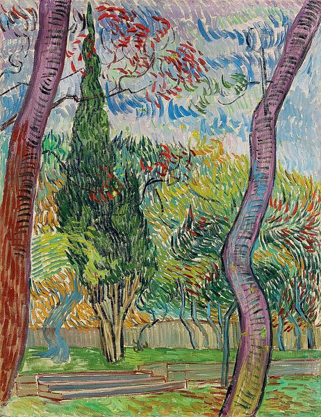 Park des St.-Paul-Hospitals, Vincent van Gogh - 1889 von Het Archief