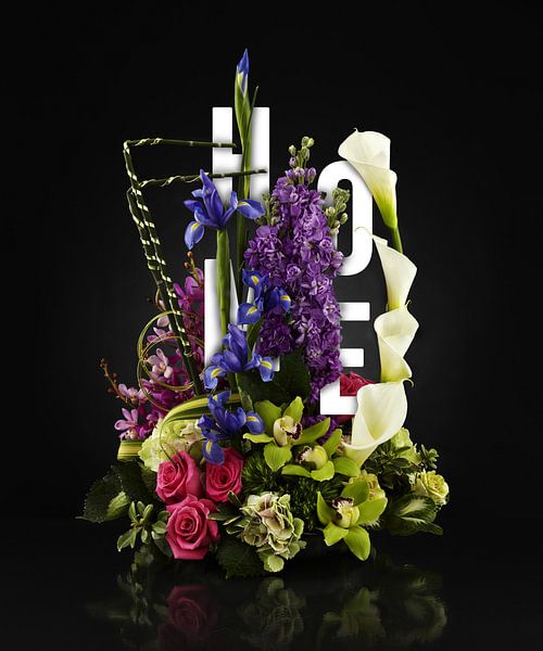 La nature morte des fleurs de la maison par Bert Hooijer