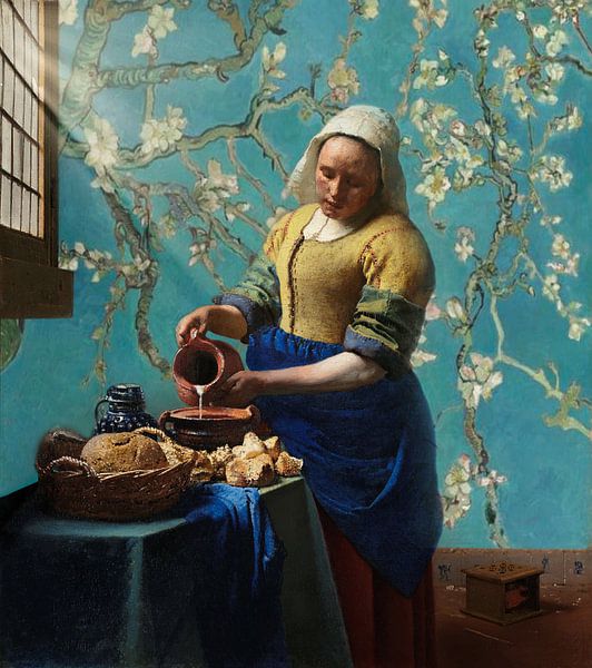 Das Milchmädchen und die Mandelblüte von Digital Art Studio