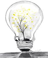 Licht laten schijnen.