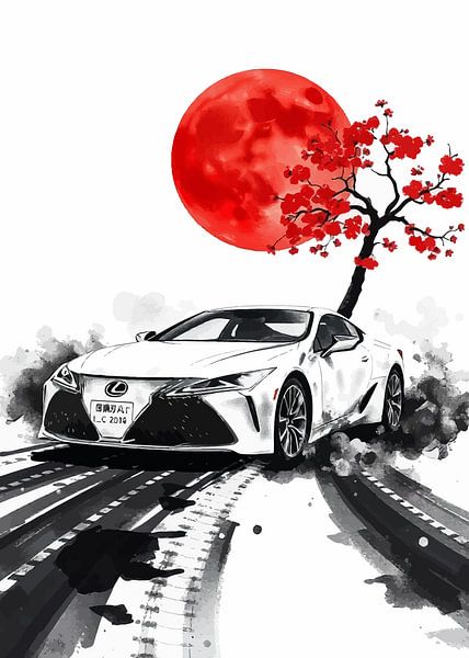 Lexus LC Sumi-e par MIROKKU