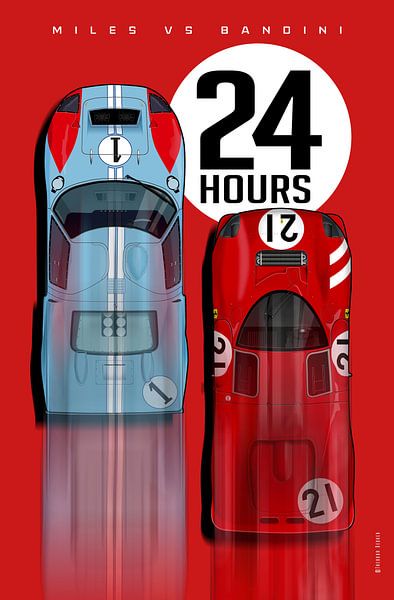 24 uur 1966 Ford vs Ferrari van Theodor Decker