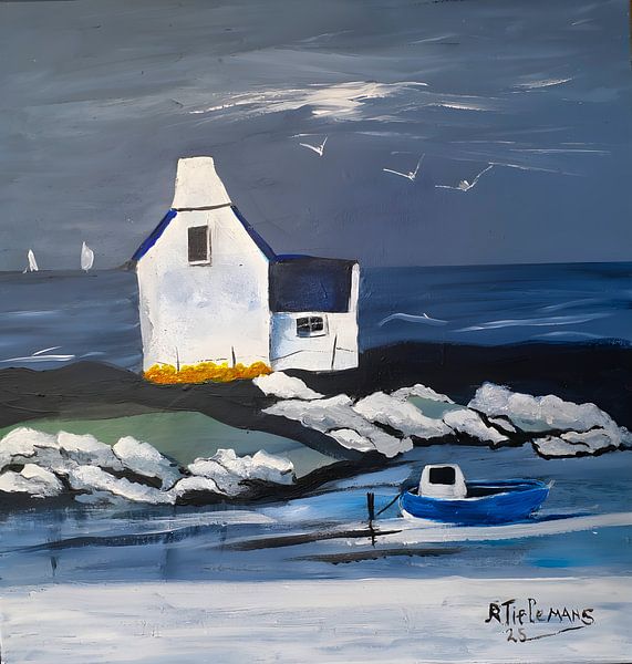 Ancienne maison de pêcheur par L'art de Rita Tielemans