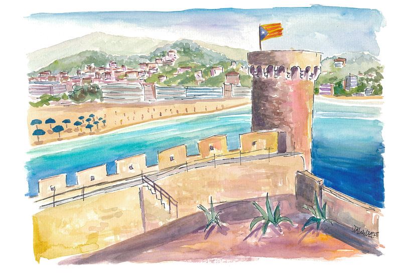 Tossa de Mar Charme côtier avec château et douces collines par Markus Bleichner