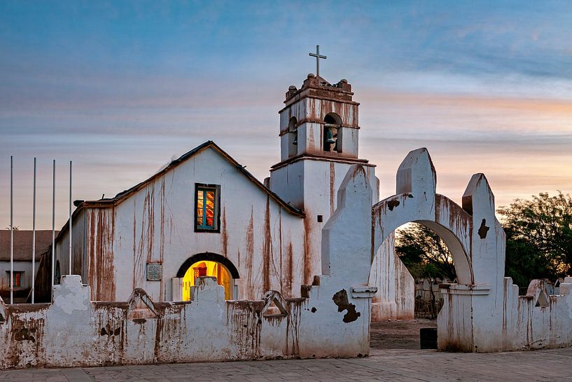 Die Kirche von San Pedro de Atacama von Roland Brack