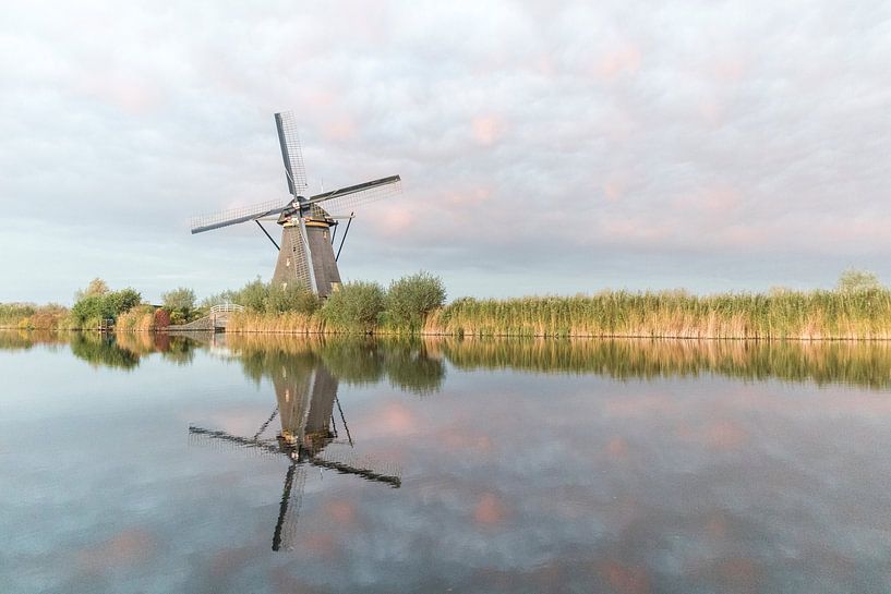 Windmill in Kinderdijk | Nature photography wall art by Ilonka Arnoczky