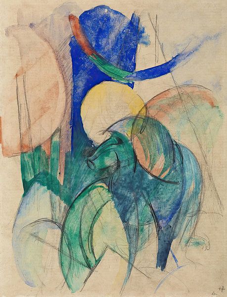 Mandrill (1913) de Franz Marc par Peter Balan