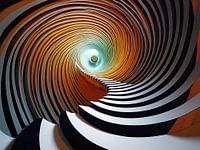 abstrakte Kunst mit 3d-Effekt