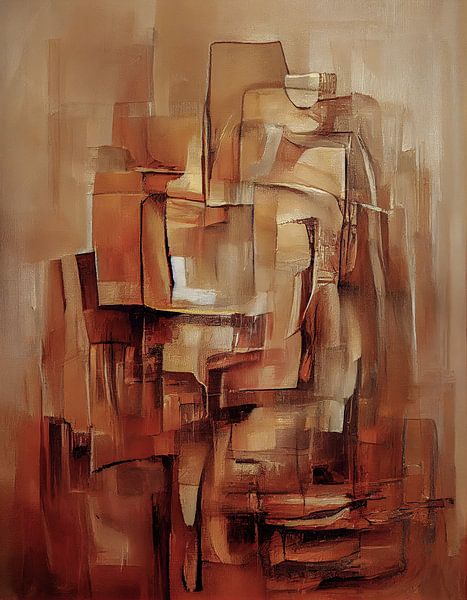 Abstract brown by Bert Nijholt