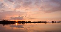 Zonsondergang Nedereindseplas. Sunset Lake Nedereindse