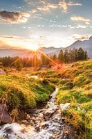 Mountain Landscape "Sunset in the Mountains"