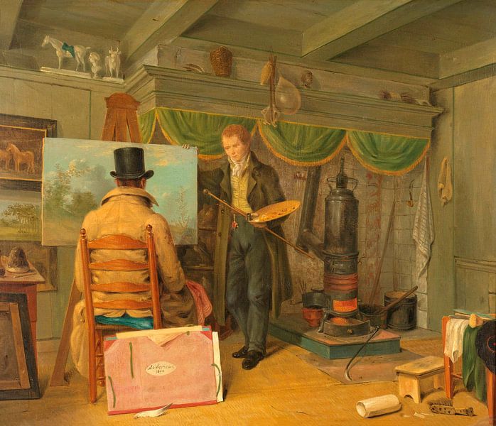 Der Künstler in seinem Atelier, Anthony Oberman von Meisterhafte Meister