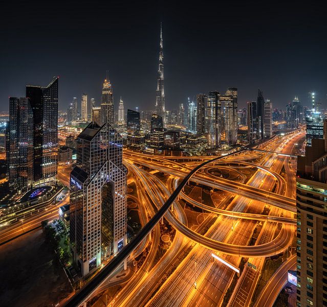 Dubai Skyline by Achim Thomae Photography