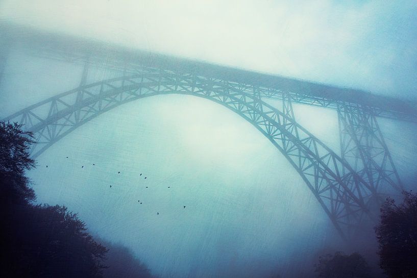 Müngstener Brücke im Morgennebel von Dirk Wüstenhagen