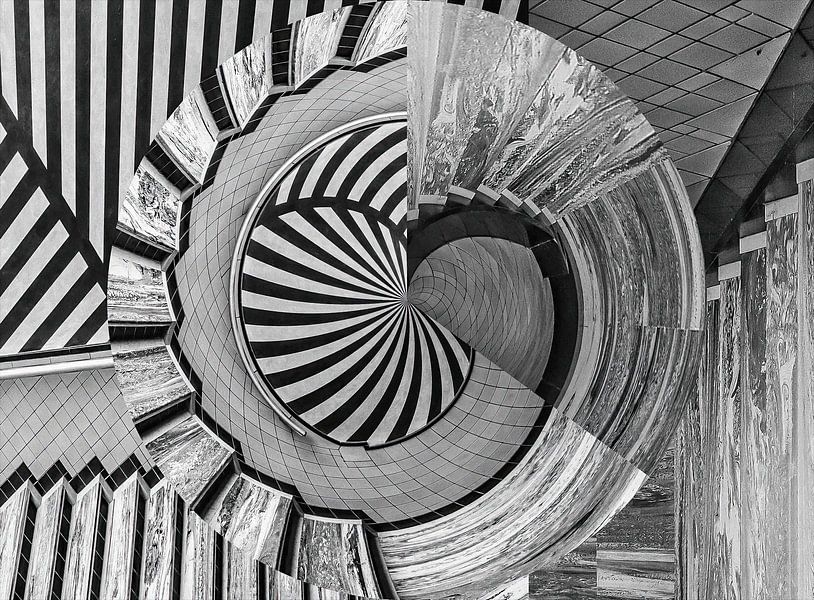 Stairs KM The Hague (inspired by M.C. Escher) by Hans Levendig (lev&dig fotografie)