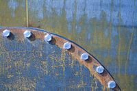 abstract with rust and bolts